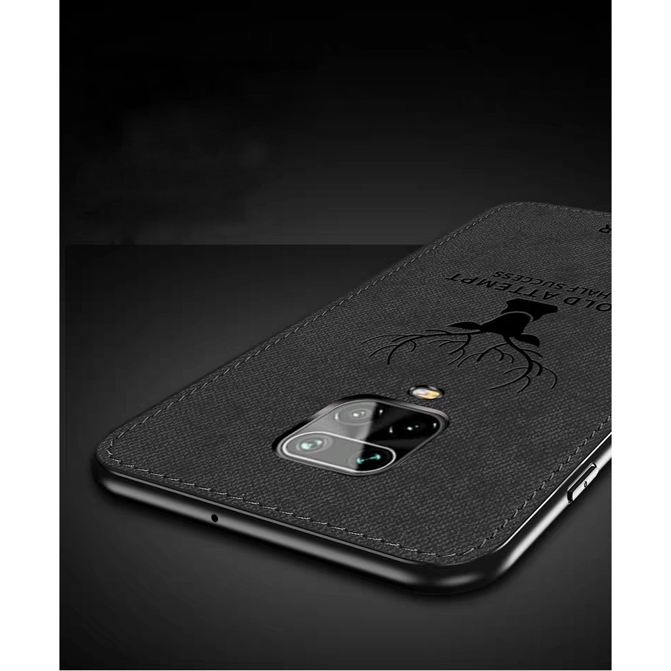 Ốp lưng Redmi Note 9s / Note 9 Pro chống sốc vải đầu hươu thời trang 1