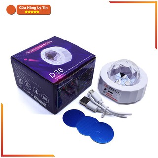 Đèn Led DJ Quán Bar Cho Ô Tô Cảm Biến, Tự Động Nhấp Nháy Theo Nhạc – Sạc Pin Cổng USB Tiện Lợi