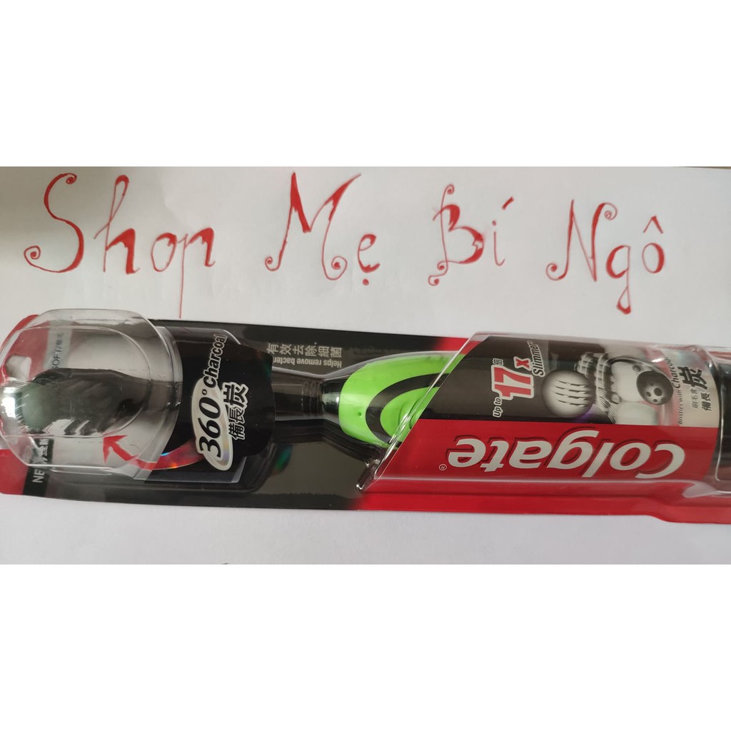 Bàn chải điện dùng pin Colgate than hoạt tính 360 Charcoal | Shopee ...