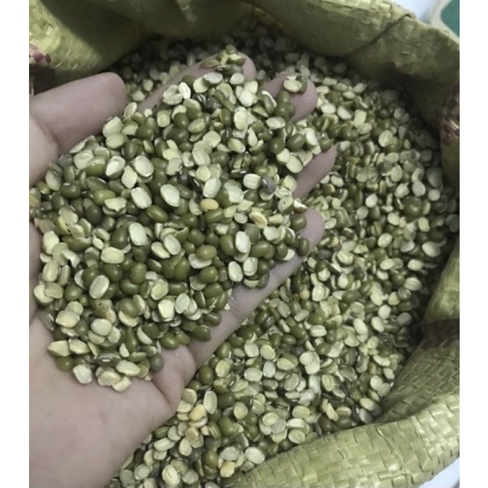 1kg đậu xanh cà nửa còn vỏ