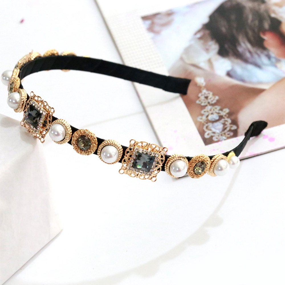 Băng Đô Cài Tóc Đính Đá Lấp Lánh Dành Cho Cô Dâu