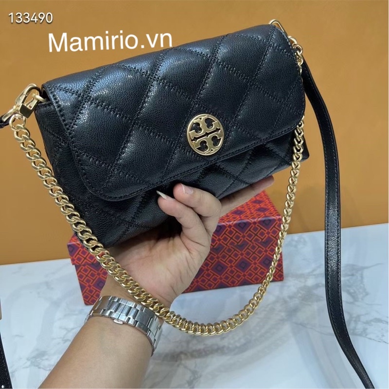 TORY BURCH WILLA OUTLET HANDLE BAG MÀU ĐEN