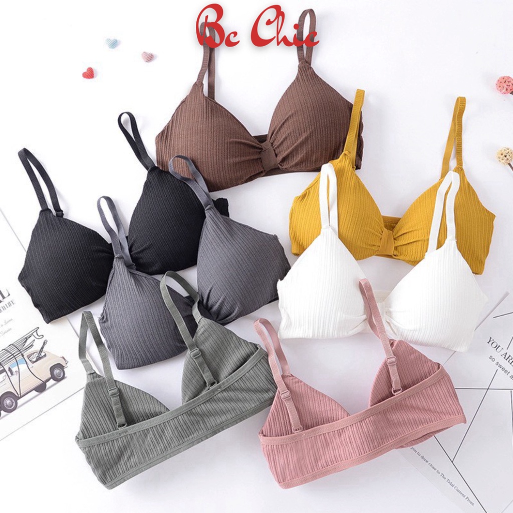Áo Lót Nữ - Áo Bra Nữ 2 dây nâng ngực thắt nơ quyến rũ mẫu B308 BC_CHIC LINGERIE