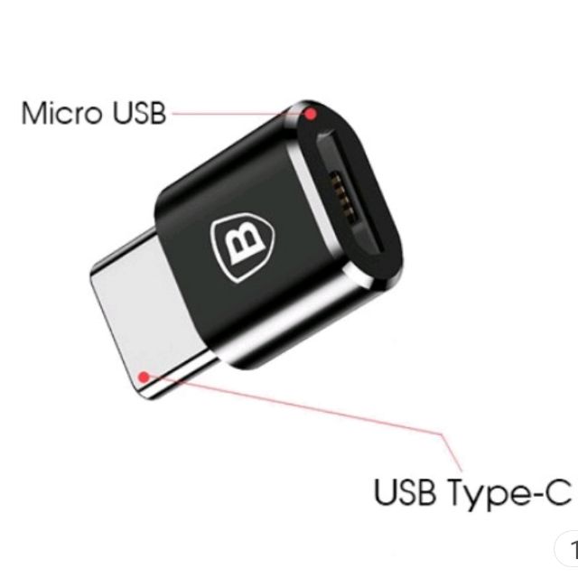 Đầu Chuyển Micro USB Sang TYPE-C Baseus chính hãng