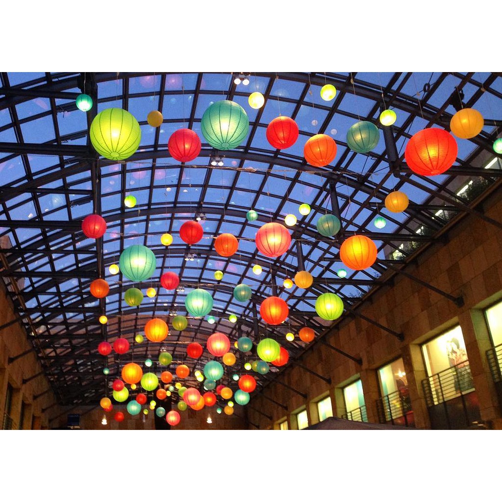 Đèn Lồng Vải Lụa Chịu Nước size 35cm/30cm/25cm/20cm