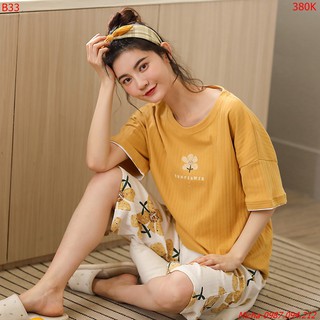 Bộ mặc nhà thun gân cao cấp Sun Flower - Micha B33
