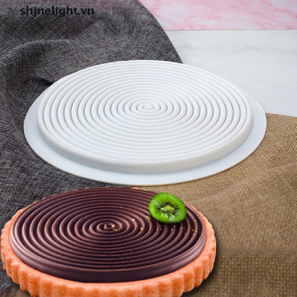Khuôn Silicon Làm Bánh Mousse / Kem / Sô Cô La Hình Xoắn Ốc 3D