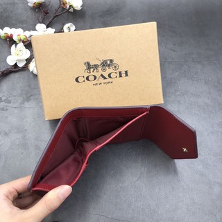 Ví Coach hoa dáng bì thư mini cho nữ