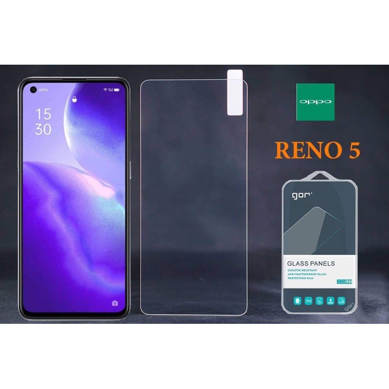 [ HÀNG SẴN ] Kính cường lực Oppo Reno 5 chính hãng Gor Độ cứng 9H bảo vệ màn hình và chống bám vân tay hiệu quả