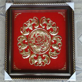Tranh dơi ngũ phúc đồng 40x40