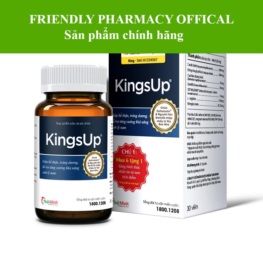 KINGSUP – HỖ TRỢ BỔ THẬN, TRÁNG DƯƠNG, NGĂN NGỪA XUẤT TINH SỚM (LỌ 30 VIÊN)