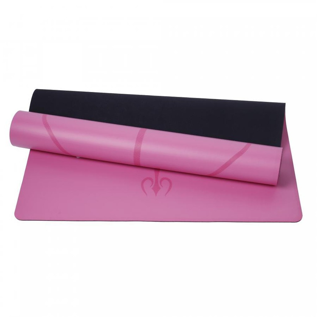 [Màu Hồng] Thảm Tập Yoga Định Tuyến Da PU Chính Hãng Amalife Thảm Yoga Tập Gym Cao Cấp + Túi Đựng Thảm và Dây Buộc