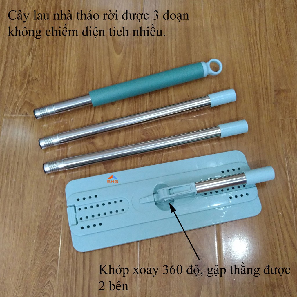 CÂY LAU NHÀ THAY THẾ DÙNG CHO BỘ LAU NHÀ HAI NGĂN, BÔNG 12X33, THÁO RỜI VÀ LẮP RÁP DỄ DÀNG