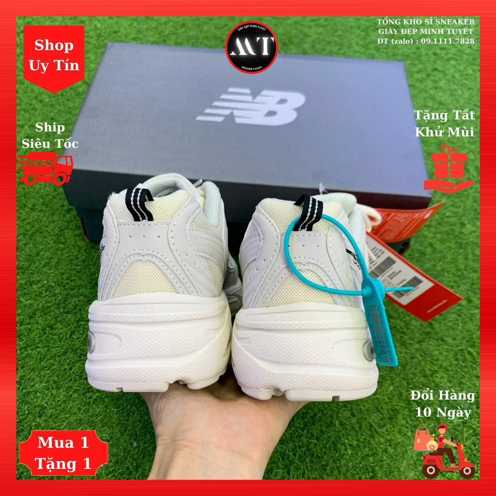 Giày màu Kem New-Balance530, Sneaker thể thao Nam Nữ đẹp, giày da mềm thời trang chạy bộ tập gym, dã ngoại hot trend2023