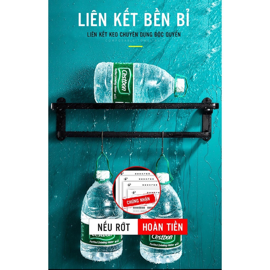 Giá Treo Khăn Nhà Tắm Cao Cấp Phong Cách Bắc Âu, Tiết Kiệm Diện Tích