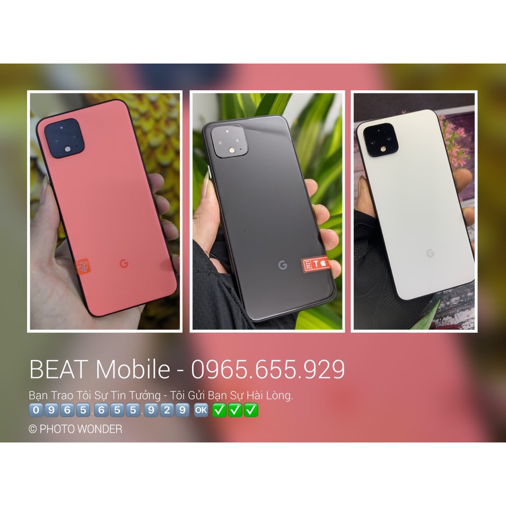 Điện Thoại Google Pixel 4, Vua Camera, Ram 6/64/128G, Chip Snap 855, Siêu Mượt.