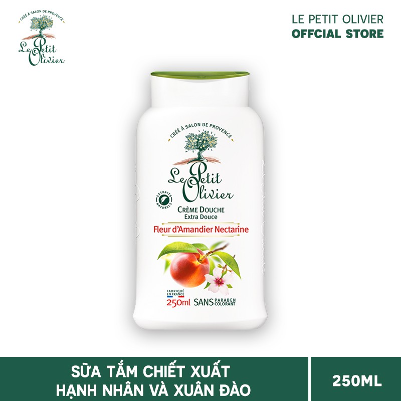 Sữa tắm Hoa Hạnh Nhân và Xuân Đào Le Petit Olivier 250ML