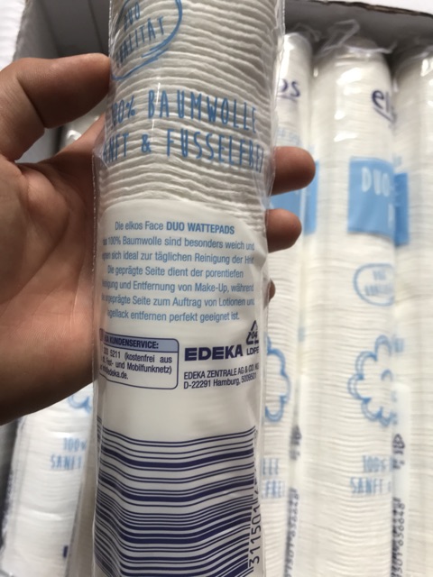 Bông tẩy trang - Bông nhập khẩu sịn loại 120 miếng loại may lớp vào nhau