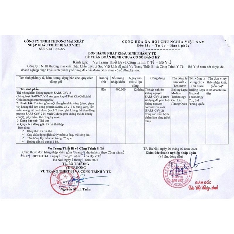Que test covi tại nhà