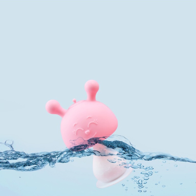 Đồ Chơi Gặm Nướu Bằng Hạt Silicon Không BPA Hình Thỏ Hoạt Hình Giảm Đau Cho Bé Sơ Sinh