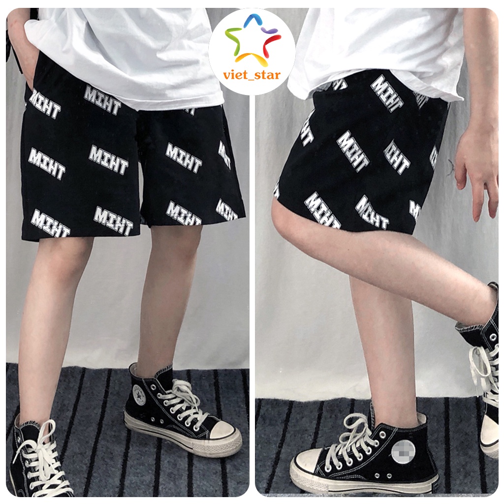 Quần Đùi Form Rộng MINT Unisex Chất Thun Cotton Mịn Mát_VIETSTAR