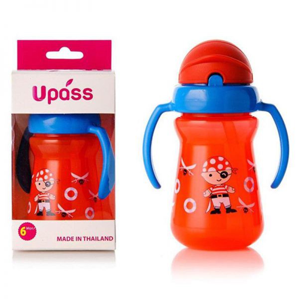 [DO DUNG TRE EM]Bình tập uống nước cho bé chống sặc có tay cầm Upass 150ml