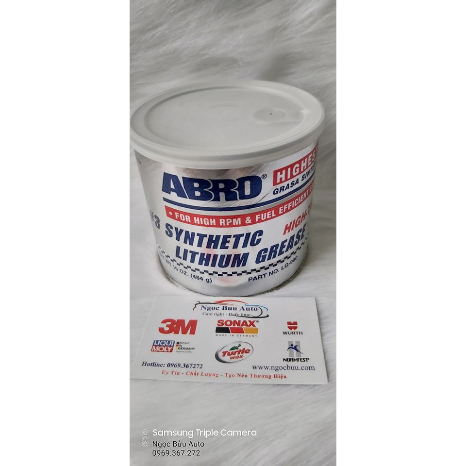 Mỡ Bò Xanh Đen Abro Synthetic Lithium Grease USA 454g Shopee Việt Nam