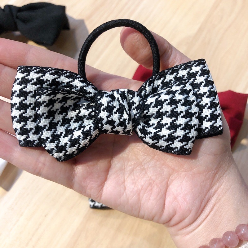 Kẹp tóc handmade , kẹp nơ trắng đỏ đen - tiemcuaan