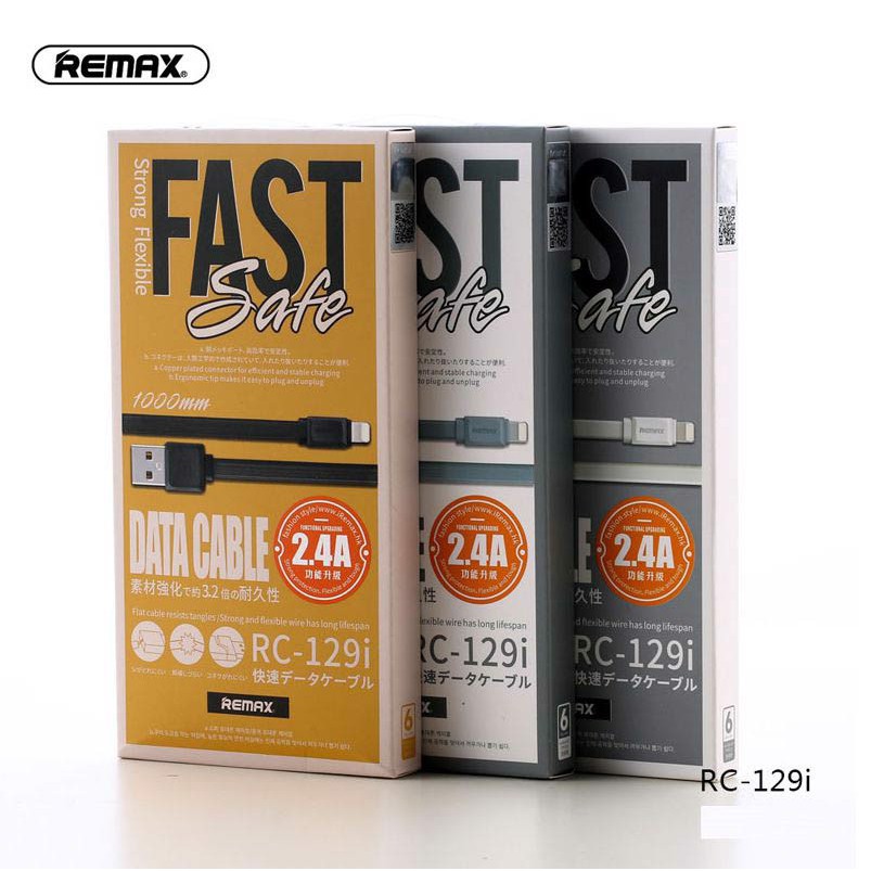 Cáp Sạc Iphone Fast Pro Remax RC-129i - Dây Sạc Nhanh Dành Cho Các Dòng Máy Iphone/Android - Bảo Hành Chính Hãng 12T