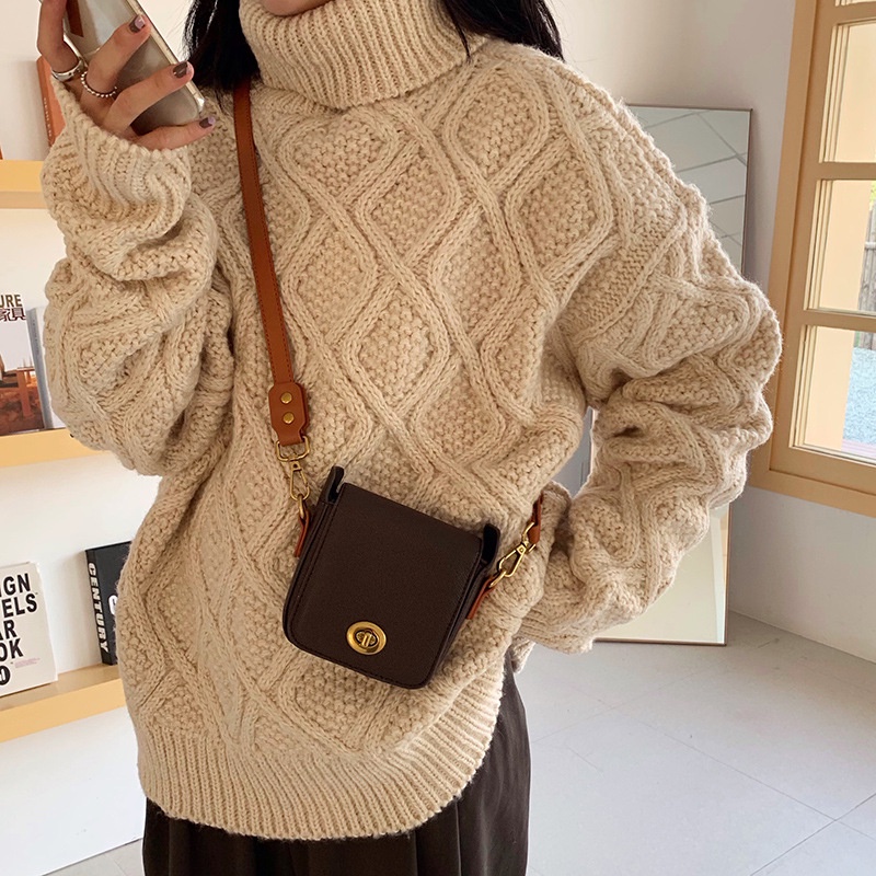 Túi Đeo Chéo Nữ Mini Phom Vuông Nhỏ Xinh Tiện Dụng Da Pu Bền Đẹp Giá Rẻ Phiên Bản Hàn Quốc Thời Trang Cá Tính