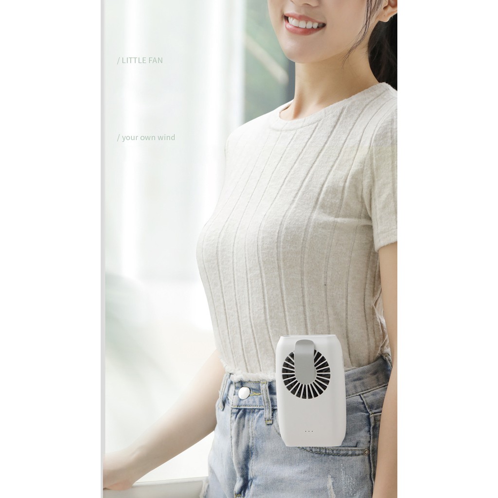 Quạt Sạc Tích Điện Treo Eo Đeo Cổ Thích Hợp Với Mọi Hoạt Động Làm Việc Giải Trí Subara GF-22