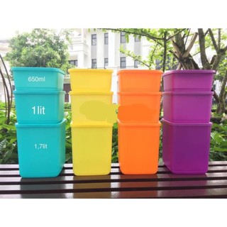 Tupperware - Bộ trữ mát 4 hộp small square 650ml