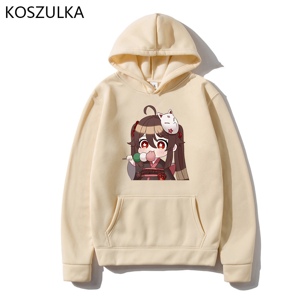 Áo Hoodie dài tay in hình Anime Genshin Impact