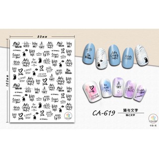 Sticker chữ & Decal dán móng tay