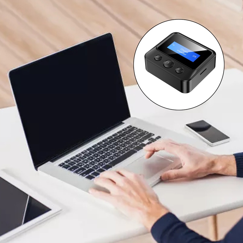 Thiết Bị Truyền Nhận Tín Hiệu Bluetooth 5 0 3 5mm 2 Trong 1 Cho Loa Xe Hơi TV