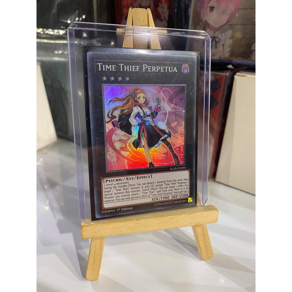 Lá bài thẻ bài Yugioh Time Thief Perpetua – Super Rare - Tặng bọc bài nhựa bảo quản