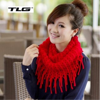 Khăn Len Nữ Dệt Kim Tua 312TI-4 (Đỏ) [SKM]