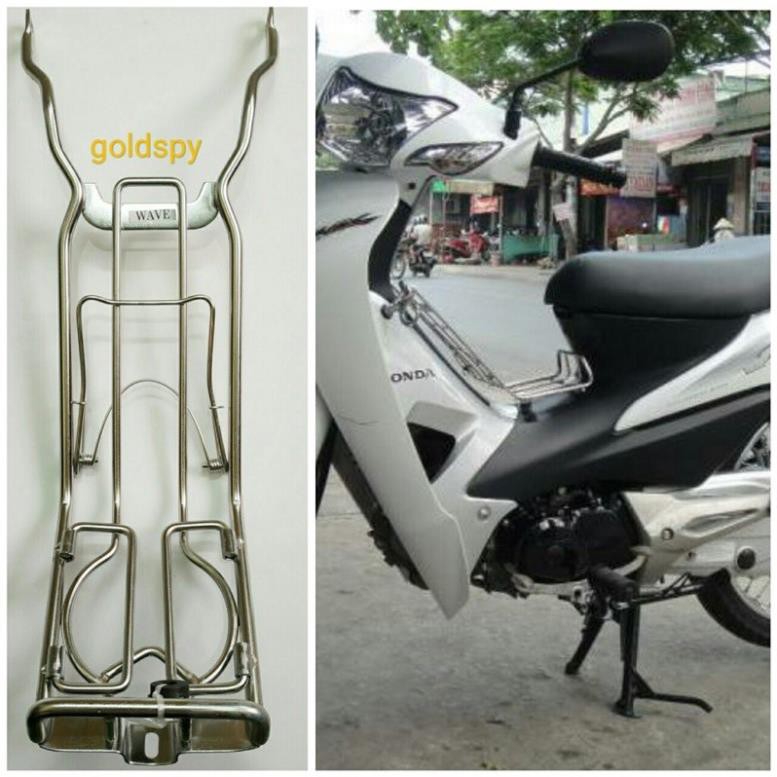 Baga lượn 10 ly inox wave 100, wave 110, wave 50cc, wave blade, wave RSX, wave blade - Hàng đẹp dày dặn.