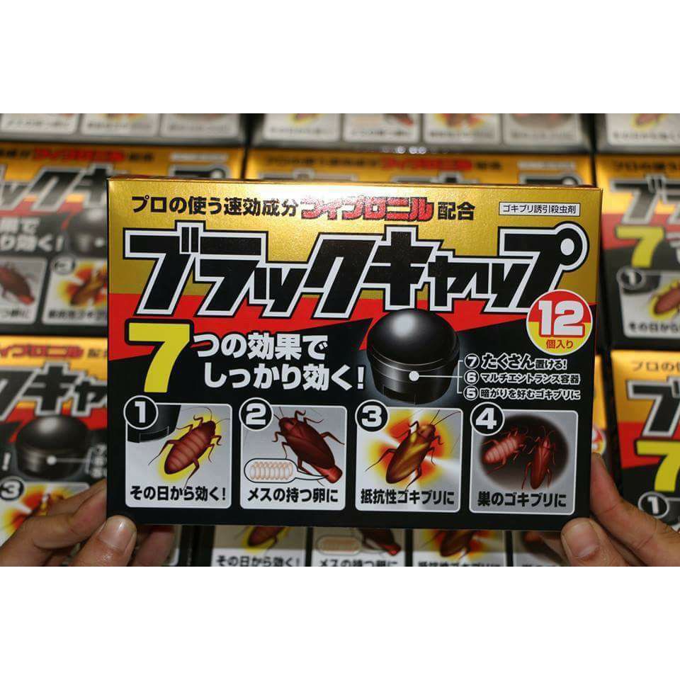 Hộp thuốc diệt gián Nhật Bản 12 viên - thuốc diệt côn trùng an toàn tiện dụng