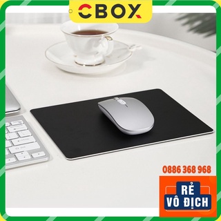 Bàn Di Chuột Nhôm Nguyên Khối Cao Cấp Kiêm Miếng Lót Chuột Nhôm Sang Trọng Để Bàn Di Chuột Êm CBOX SE02