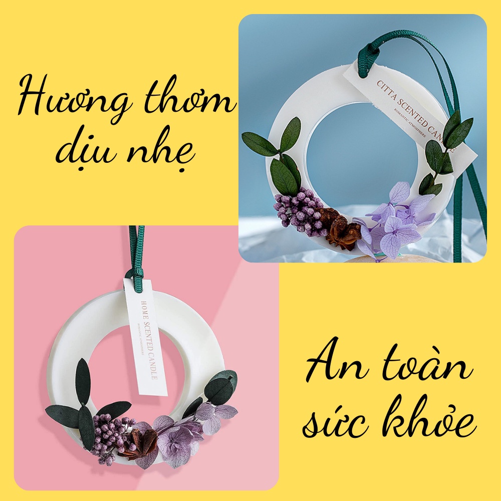 Sáp thơm phòng CHILLAX hình tròn thủng hương thơm tự nhiên treo trong nhà, bàn làm việc, bếp ăn, làm quà tặng