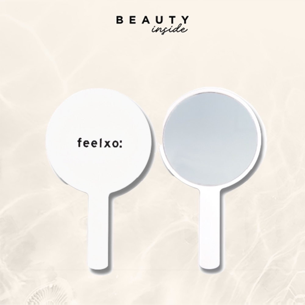 Gương trang điểm FEELXO mini cầm tay 76mm x 132mm x 5mm thumbnail