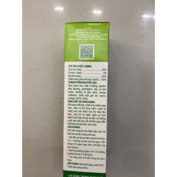Gel tiêu búi lông cho mèo Hairball cure