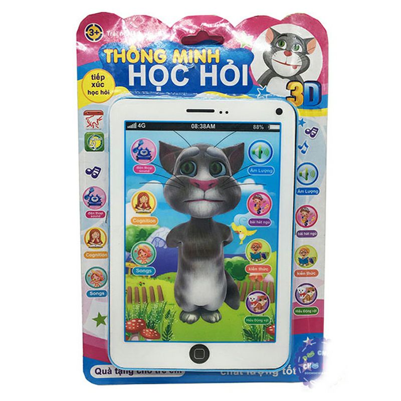 Máy tính bảng Ipad mèo Tom biết hát biết kể chuyện thông minh màn hình 3D