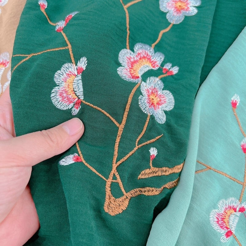 SN857 - BỘ ĐŨI CHO MẸ CỘC TAY THÊU HOA ĐÀO