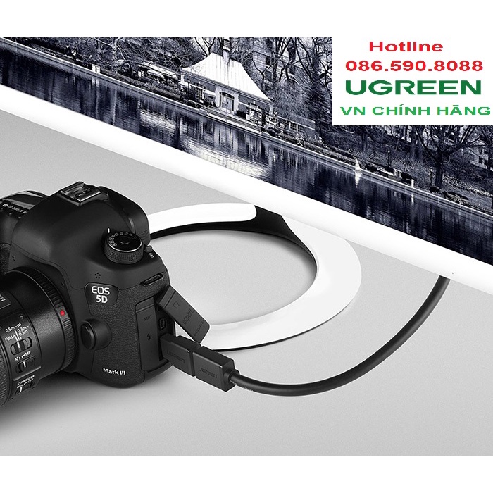 Đầu Chuyển mini HDMI cái ra HDMI đực UGREEN 20101 - Hàng chính hãng