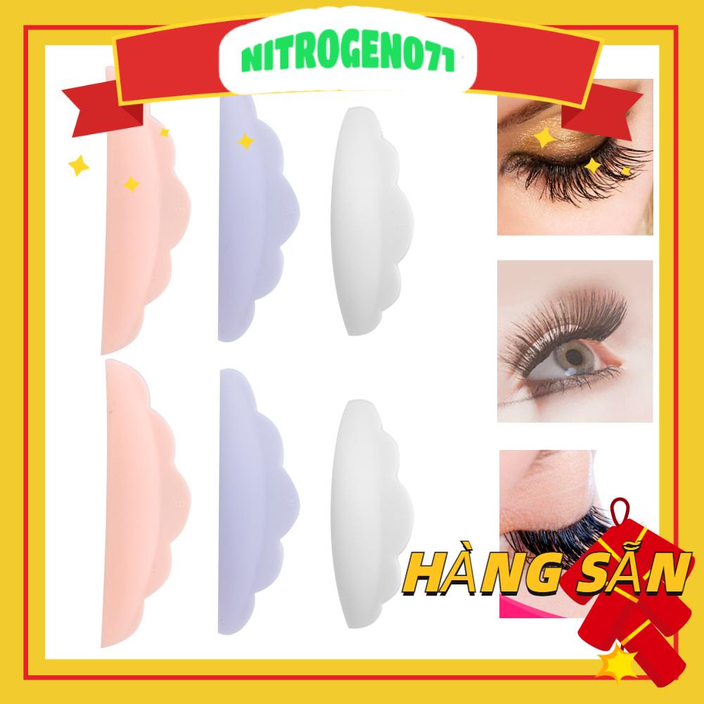 [Hàng mới về] Set 3 cặp miếng đệm nối mi lót dưới mắt bằng silicone