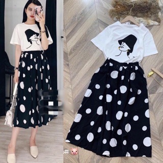 Sét châm bi siêu đẹp em sẵn hàng nha các ty 😍 Set cv bi áo coton cô gái hàng đẹp luôn ạ 170k/set 😘 🎬 Video kèm ảnh th