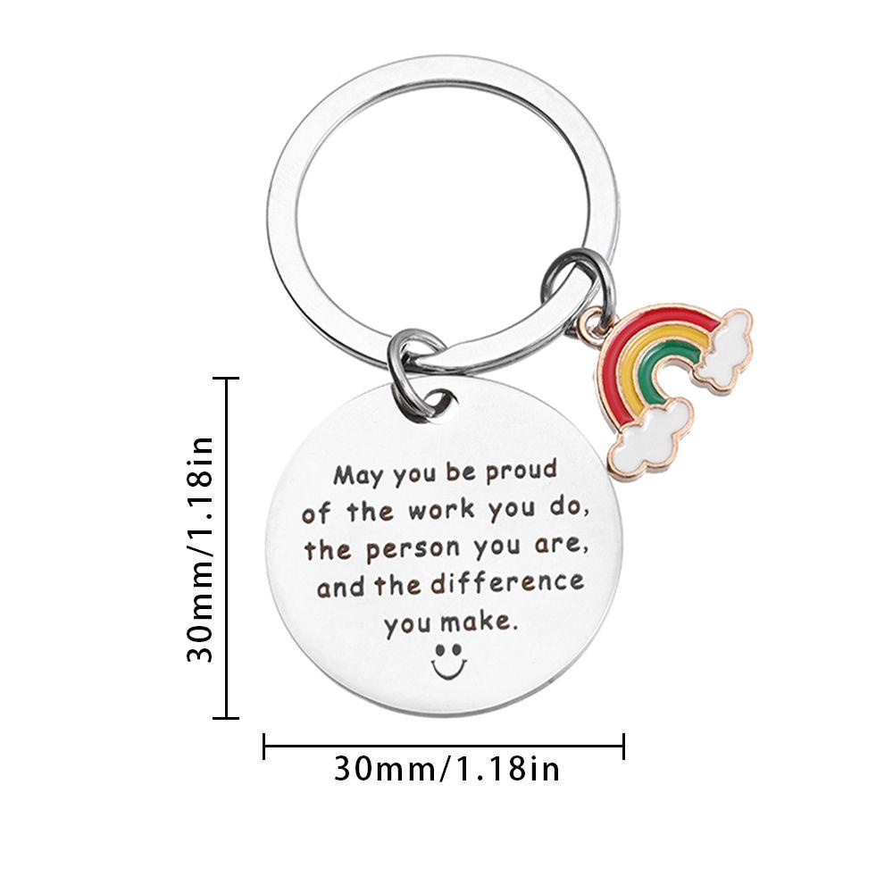 GOGOUP Móc Khóa Hình Chữ Thank you Độc Đáo
