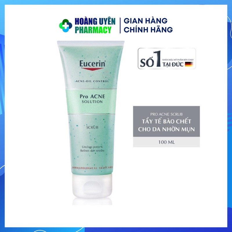 Gel tẩy tế bào chết ngăn ngừa mụn Eucerin Pro Acne Solution Scrub 100ml